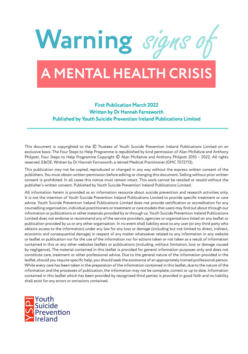 Warning Signs of a Mental Health Crisis, page 2 of 12